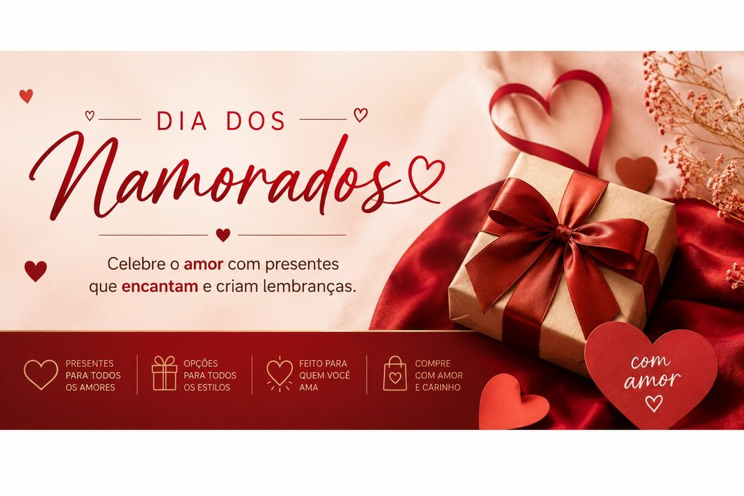 Dia dos Namorados - presentes especiais com até 45% OFF
